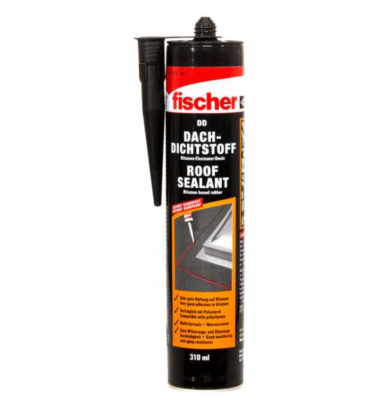 Fischer Dach-Dichtstoff DD 310 ml schwarz - 1