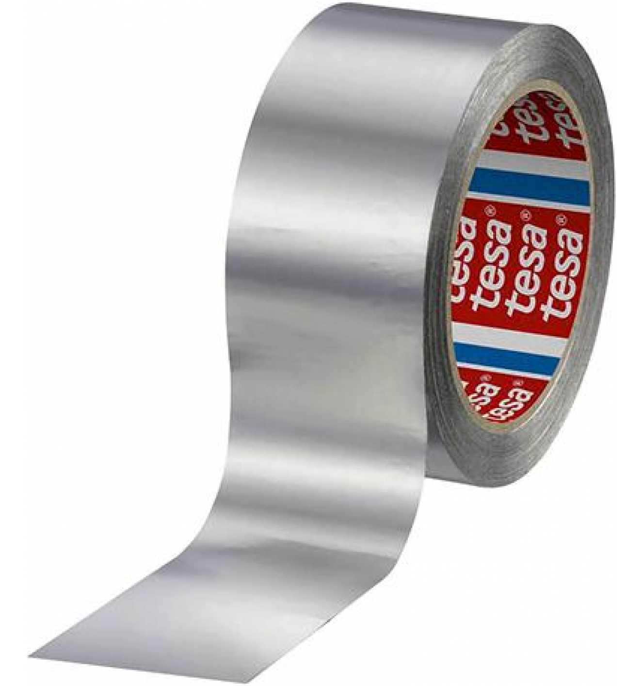 Tesa Aluminiumband 50 mx25 mm, 50 mu, ohne Liner - 1