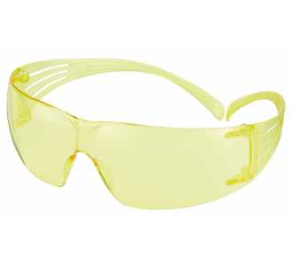 3M Brille Secure Fit 203, AS, AF, UV, PC, gelb, Rahmen gelb
