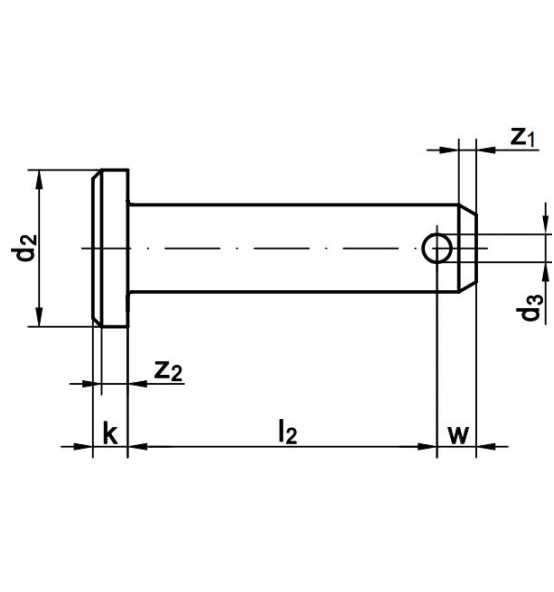 Din Bolzen Mit Kopf Form B Mit Splintloch Stahl Galvanisch Verzinkt Im Toolgroup Shop