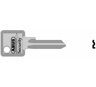 ABUS Schlüsselrohling, für Profilzylinder, 10023, eckig, Messing neusilber