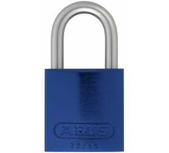 ABUS Vorhangschloss Aluminium 72LL/40 blau vs. Lock-Tag