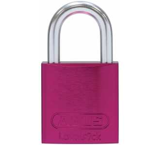 ABUS Vorhangschloss Aluminium 72LL/40 pink vs. Lock-Tag
