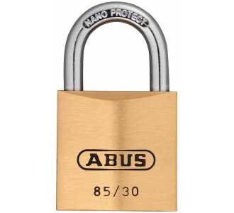ABUS Vorhangschloss Messing 85/30 vs. je 3 Schlüssel
