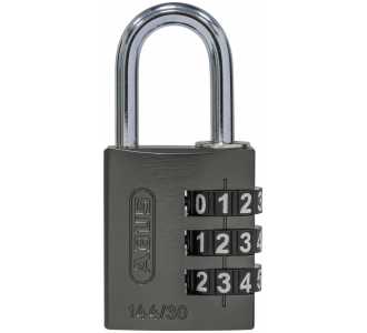 ABUS Zahlenschloss 144/30 titanium Lock-Tag