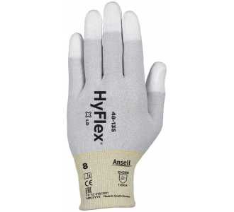 Ansell Handschuh HyFlex 48-135, Gr. 6 weiß-grau