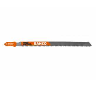 Bahco 1-Schnitt-Stichsägeblätter mit EURO-Aufnahme, Kohlenstoffstahl und Metall 36 ZpZ 77 mm