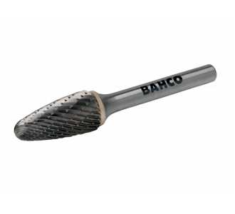 Bahco 10 x 20 mm Rotorfräser aus Hartmetall für Metall, Baumform, mittlerer X-Schnitt 20/10 TPI 6 mm