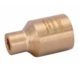 Bahco 1/2"-Steckschlüssel-Einsatz aus Kupferberyllium mit 10-mm-Sechskantprofil, funkenfrei