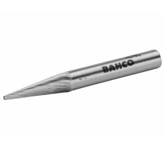 Bahco 6 x 18 mm HSS-Rotorfräser für Weichstahl, Spitzkegelform, mittlerer Schnitt 6 mm