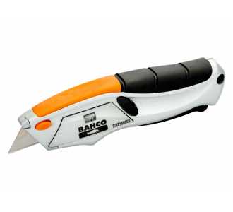 Bahco Mini-Cuttermesser mit automatischem Klingeneinzug und Kunststoffgriff, 170 mm