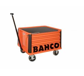 Bahco Mini-Werkstattwagen, 4 Schubladen, orange, mit Zugstange