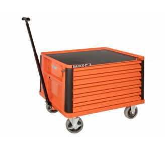 Bahco Mini-Werkstattwagen, 5 Schubladen, orange, mit Zugstange