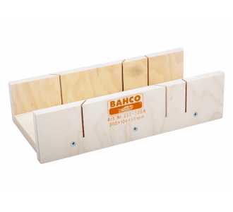 Bahco Schneidlade aus Holz mit Seitenwand, 300 x 104 x 50 mm
