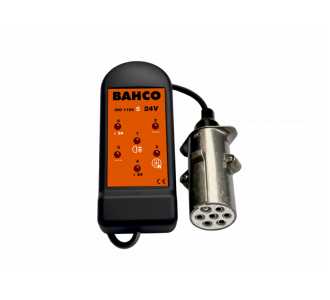 Bahco Steckdosen-Tester, 24 V - 7 PIN, für 24S-Steckdosen