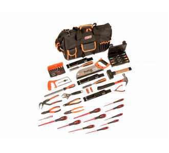 Bahco Verschließbare Werkzeugtasche mit 61 Werkzeugen