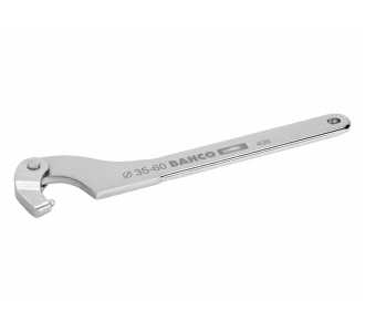 Bahco Verstellbarer Stift-Hakenschlüssel, 115 bis 165 mm, mit Chrom-Beschichtung, 305 mm
