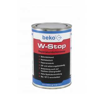 Beko W-Stop Reparaturdichtmasse 1000 ml grau