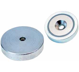 Beloh NdFeB-Magnet-Flachgreifer mit Durchgangsbohrung 16 x 4,5 mm