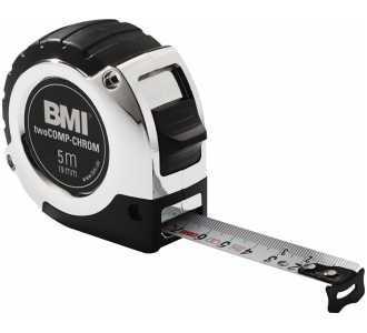 BMI Taschenrollbandmaß chrom L.2m B.16mm mm/cm EG II Ku.Automatic