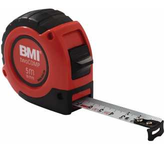BMI Taschenrollbandmaß twoComp L.2m B.16mm mm/cm EG II ABS Automatic SB