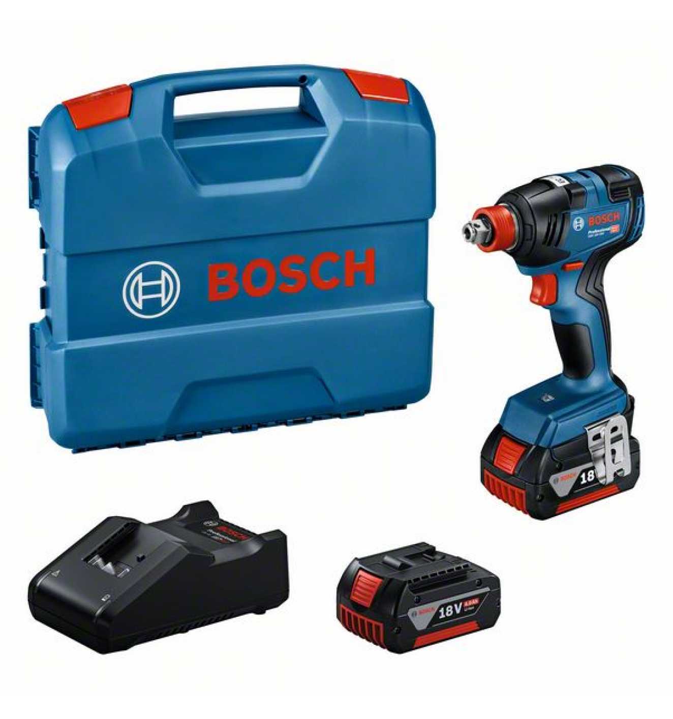 Bosch Akku-Drehschlagschrauber GDX 18V-200, incl. 2x Akku GBA 4 Ah,  Schnellladegerät, L-Case - im Toolgroup Shop online kaufen
