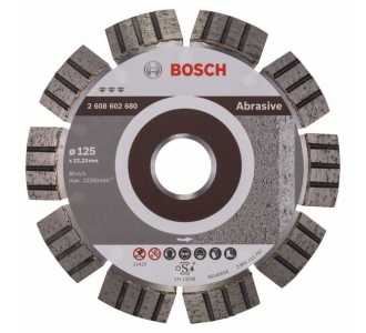 Bosch Diamanttrennscheibe Best for Abrasive, für kleine Winkelschleifer, Ø 125 mm