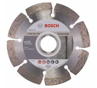 Bosch Diamanttrennscheibe Standard for Concrete, 115 x 22,23 x 1,6 x 10 mm, 1er-Pack