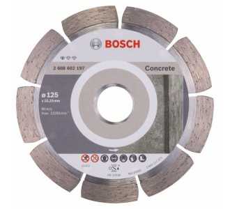 Bosch Diamanttrennscheibe Standard for Concrete, 125 x 22,23 x 1,6 x 10 mm, 1er-Pack