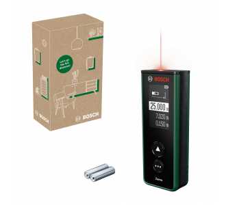 Bosch Digitaler Laser-Entfernungsmesser Zamo, incl. 2x Akku, eCommerce-Karton