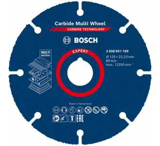 Bosch EXPERT Carbide Multi Wheel Trennscheibe, 125 mm, 22,23 mm
