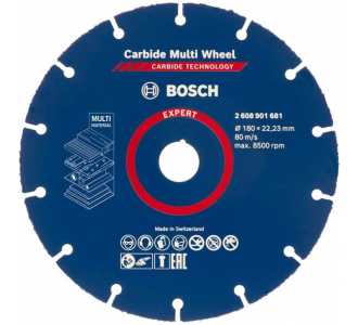 Bosch EXPERT Carbide Multi Wheel Trennscheibe, 180 mm, 22,23 mm