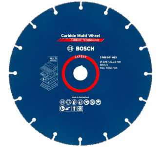 Bosch EXPERT Carbide Multi Wheel Trennscheibe, 230 mm, 22,23 mm