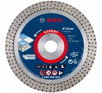 Bosch EXPERT HardCeramic 76 mm Diamanttrennscheiben 76 x 1,5 x 10 mm.