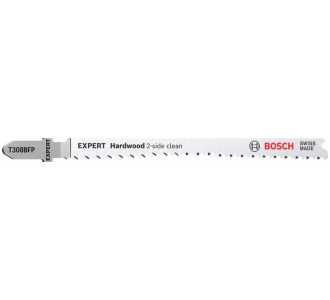Bosch EXPERT ‘Hardwood 2-side clean' T 308 BFP Stichsägeblatt, 3 Stück. Für Stichsägen