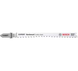 Bosch EXPERT ‘Hardwood 2-side clean' T 308 BFP Stichsägeblatt, 5 Stück. Für Stichsägen