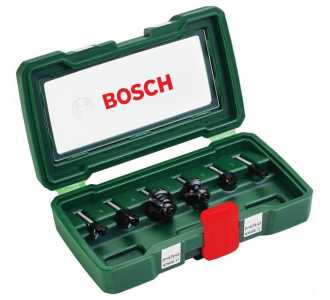 Bosch Fräser-Set-HM, 6-tlg., Ø 6 mm Schaft