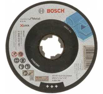 Bosch Gekröpfte Trennscheibe Standard for Metal X-Lock, Ø 115 mm