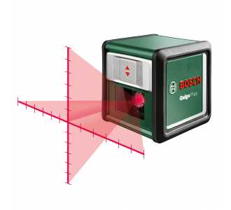 Bosch Kreuzlinien-Laser Quigo Plus, incl. Stativ, Zubehör, Karton