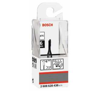Bosch Nutfräser Standard for Wood, 6 mm, D1 3,2 mm, L 7,7 mm, G 51 mm
