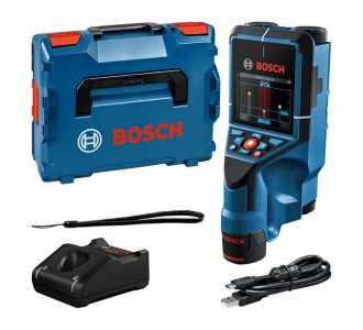 Bosch Ortungsgerät Wallscanner D-tect 200 C, 1 x Akku, Ladegerät, Zubehör, L-BOXX