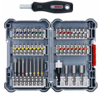Bosch Pick&Click Set+Griff/in Display, 45-tlg.