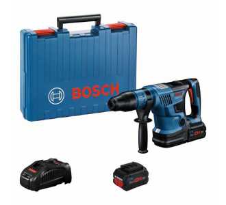 Bosch Akku-Bohrhammer BITURBO GBH 18V-36 C, SDS-max, incl. 2x Akku ProCORE 8 Ah, Schnellladegerät, Zubehör, Handwerkerkoffer