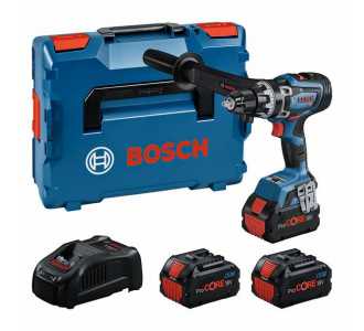 Bosch Professional Set: Akku-Bohrschrauber GSR 18V-150 C, 3 x ProCORE18V 8.0Ah, L-BOXX