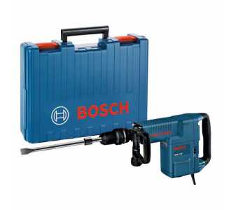 Bosch Schlaghammer GSH 11 E, SDS-max, incl. Flachmeißel, Zubehör, Handwerkerkoffer