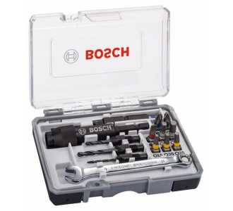 Bosch Schrauberbit-Set Drill & Drive, 20-tlg., mit HSS-Bohrern, Schraubenschlüssel