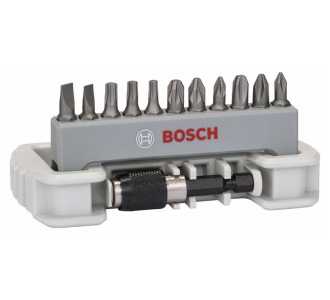 Bosch Schrauberbit-Set Extra-Hart, 11-tlg., PH, PZ, T, S, 25 mm, Bithalter