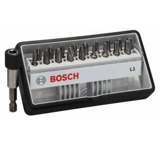 Bosch Schrauberbit-Set Robust Line L Extra-Hart, 18+1-tlg., 25mm, PH, PZ, Torx