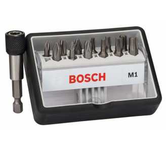 Bosch Schrauberbit-Set Robust Line M Extra-Hart, 12 + 1-tlg., 25 mm, PH, PZ, Torx