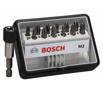 Bosch Schrauberbit-Set Robust Line M Extra-Hart, 12 + 1-tlg., 25mm, PH, PZ